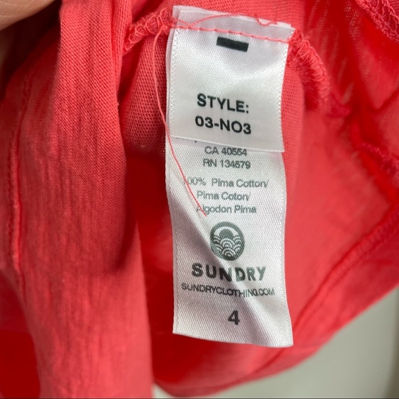 Sundry Crossback Tank Top, 4 = XL - Picture 3 of 6